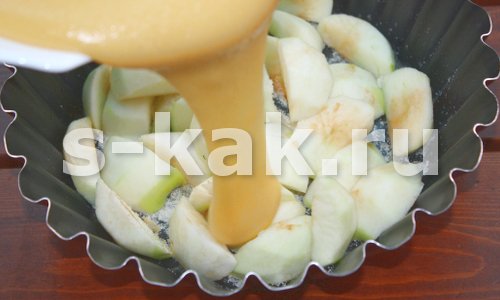 Рецепт шарлотки с яблоками