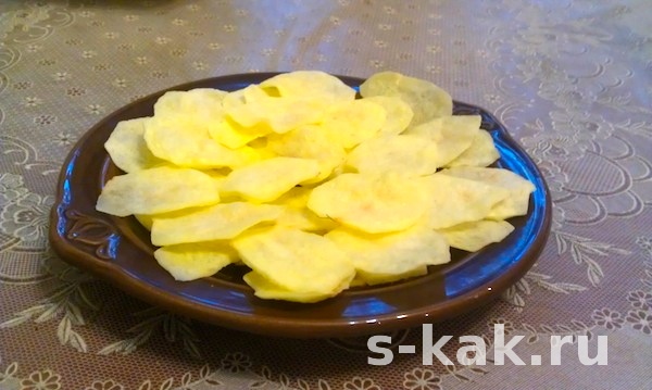 Как сделать картофельные чипсы дома
